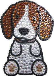 Beagle Rhinestone Sticker